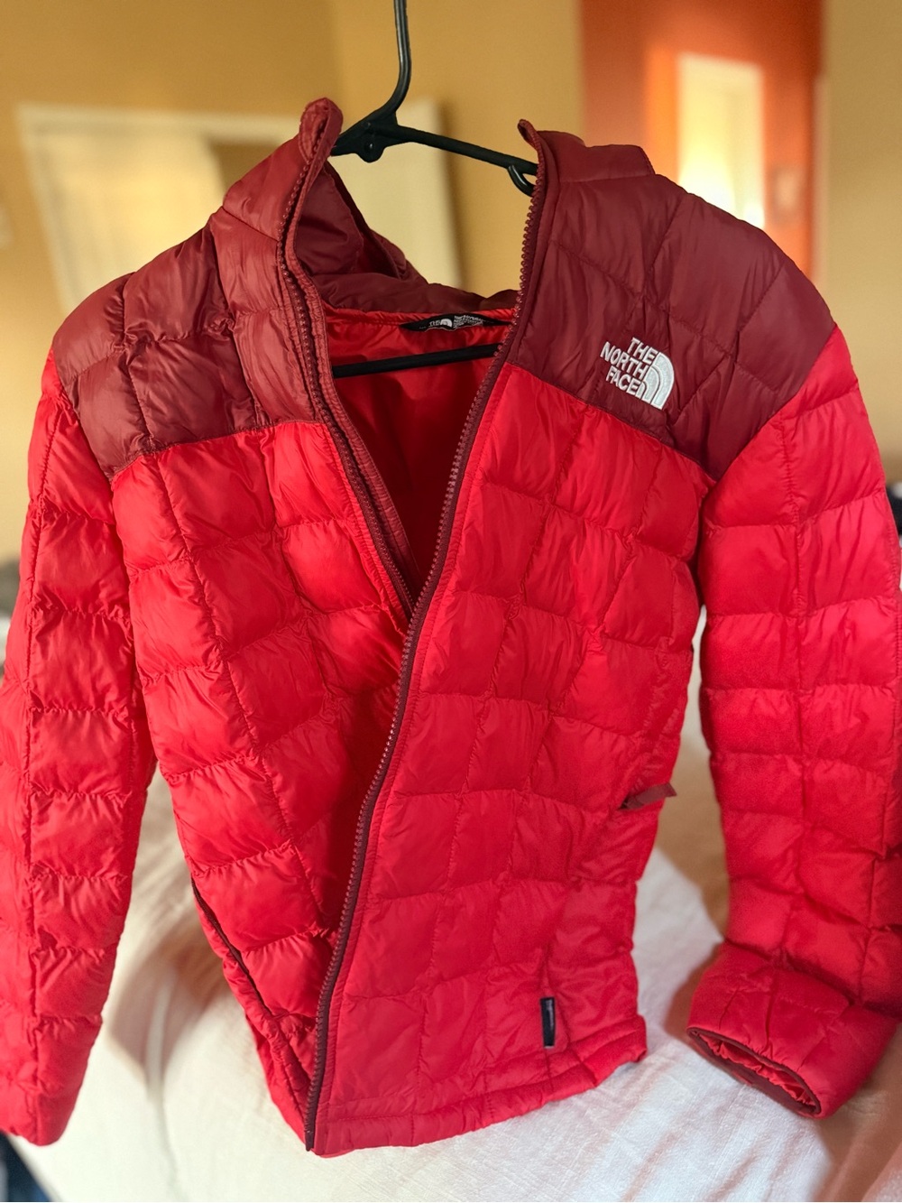 The North Face boys Red Puffer Jacket